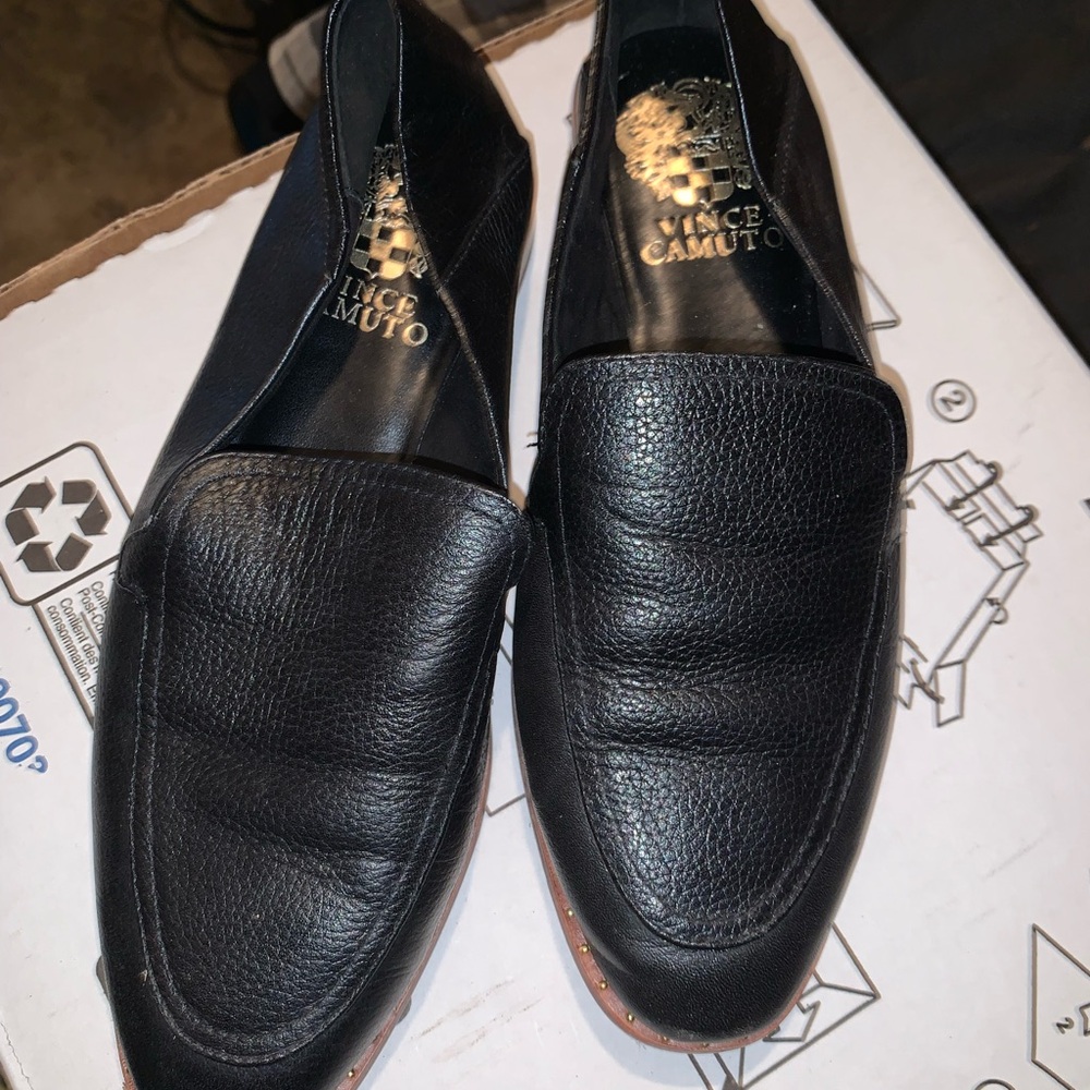 Leather flats